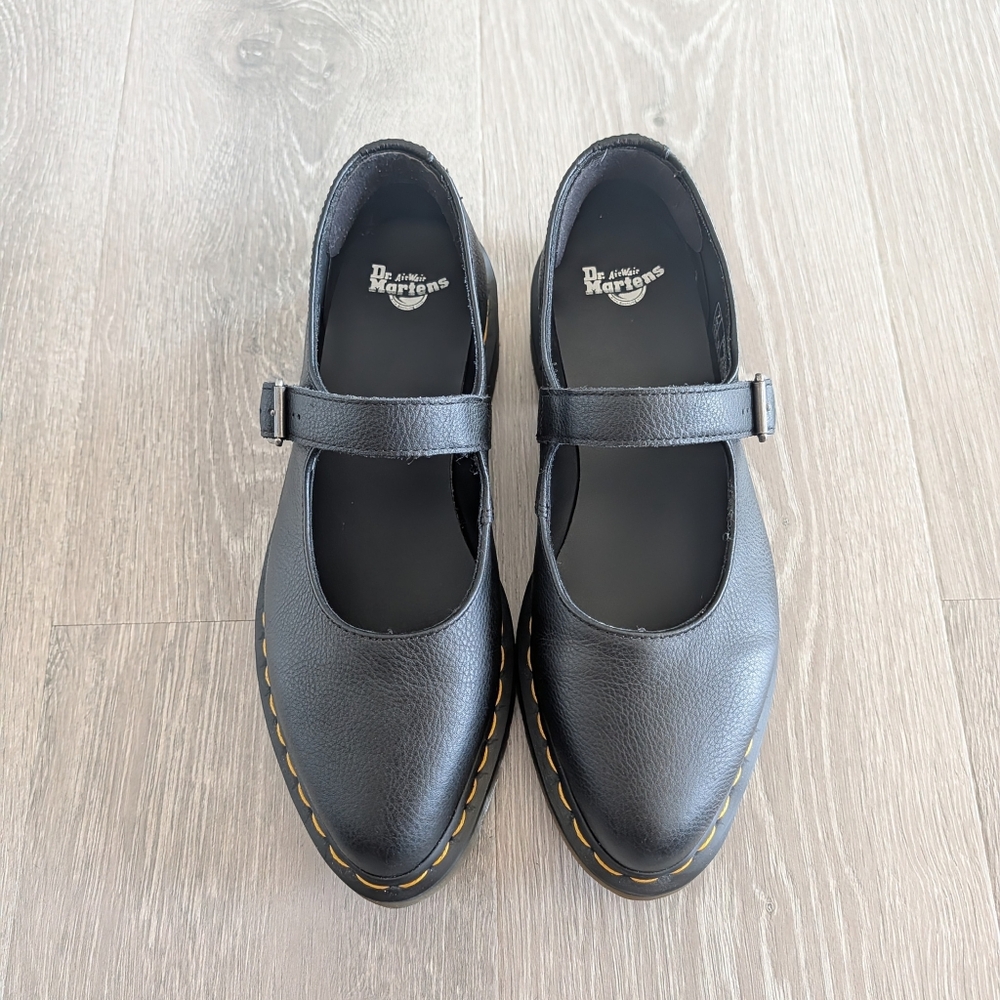Dr. Martens Elphie Virginia Leather Mary Jane Shoes - Size 9